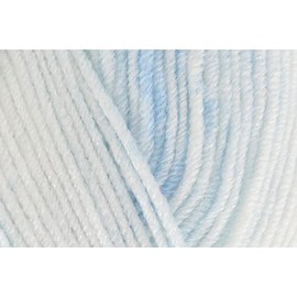 King Cole Baby Pure DK Crochet Yarn, Polyamide Acrylic Blend Soft Double Knitting Wool for Cardigans, Hats, Blankets, Throws, Headwear - 100g Ball - 4801 - Baby Blue - Single (1 Ball)