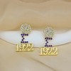1922 SGR Drop Earrings for Women Sigmaa Gamma Rho Gift