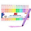 Shuttle Art Highlighter Pens 8 Colors 16-Piece Set Solid Highlighter