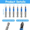 12 Pcs Screwdriver Bit Set, Magnetic Screw Driver Power Drill