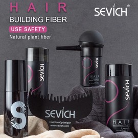 SEVICH Hair Fibers for Thinning Hair, Hair Building Fibers Instantly Thicker & Fuller Look,Hair Powder for Men & Women 12g Dark Brown