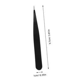 Baluue Pointed Stainless Steel Tweezers for Removal for Eyebrows Ingrown Hair and Facial Grooming Professional Tool for Home and Salon Use