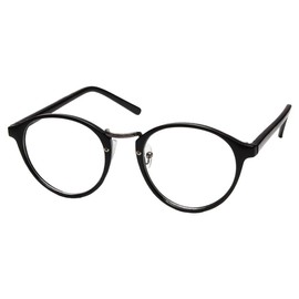 curvy's(カービーズ) 老眼鏡 おしゃれ ブルーライトカット メンズ レディース シニアグラス PCメガネ めがね RESA リーディンググラス +2.00 02.ブラック