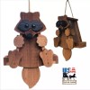 Saving Shepherd RUSTIC RACOON BIRD FEEDER - Amish Handmade Mushroom