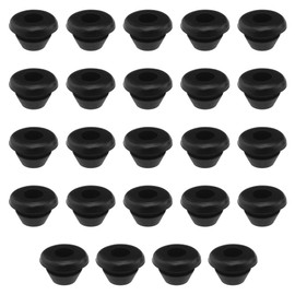 HAOBIN Pack of 24 Rubber Grommets Pot Carrier Rubbers Rust Rubber Feet Rubber Grommets for Pot Supports Compatible with Dometic, Smev and Thetford 5 mm Rods, Protective Rubber Feed-Through for Caravan