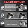 METOTY 1-9/16" Concrete Hole Saw,40mm Masonry Hole Saw, with 110mm