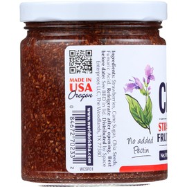 World of Chia Standard Chia Spread - All Natural, Plant Based, Gluten Free, Vegan, Omega 3, Kosher, Made in USA, NON GMO Verified, Made with Local Fruit & Non Refined Cane Sugar - (Strawberry, 3packs)