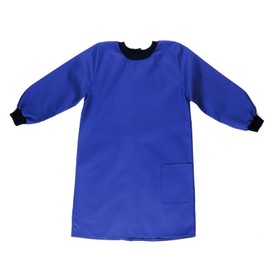 Adventure Togs Kids Premium Painting Smock Apron - Arts and Crafts, Waterproof, Baking, Cooking, School - Royal Blue, 6-8 Years