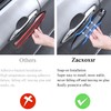 Zacxoxsr No Adhesive Snap-on Car Door Handle Cover Protector Compatible