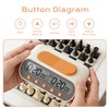 VINJOE Digital Chess Clock, Portable Professional Game Timer for Chess