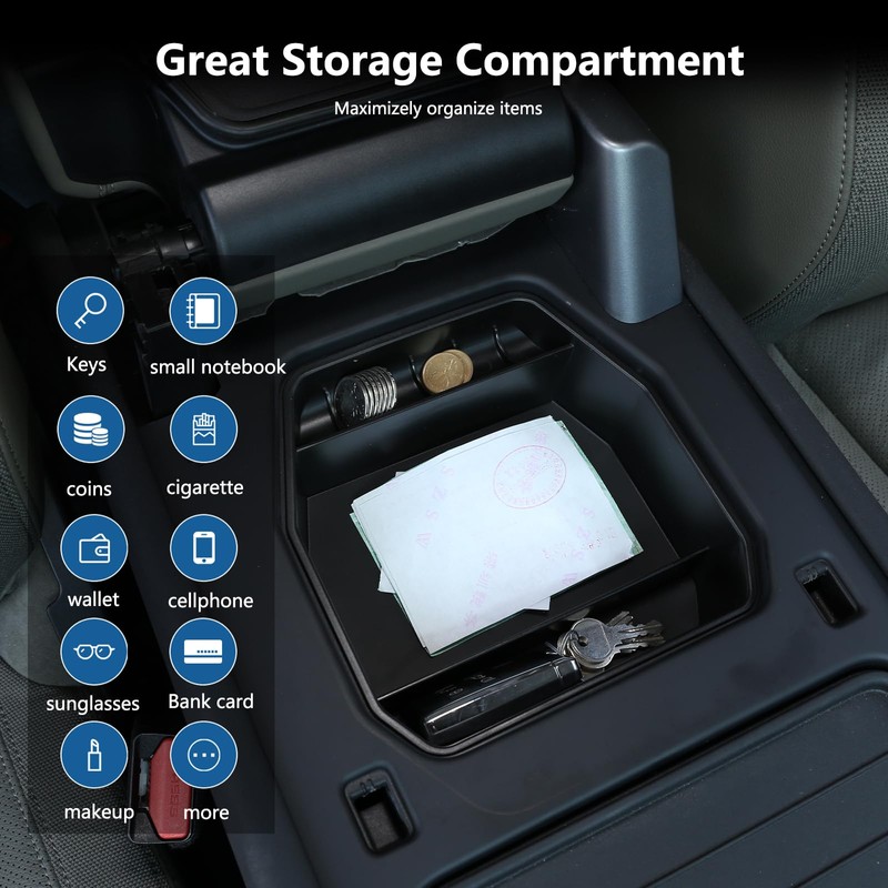 Bekantogy Car Armrest Storage Box Tray Compatible for Land Rover