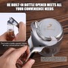 Mason Jar Bottle Opener, Stainless Steel Jar Opener Easy Twist