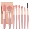 Professional Makeup Brushes Set Mini Makeup Brushes 8Pcs Portable Make