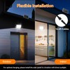 4Pack Solar Motion Lights Outdoor,3600LM Bright 184 LEDs Larger Solar