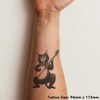 'Funny Cat Playing Banjo' Temporary Tattoo - Water Resistant, Skin-Safe,