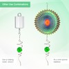 Goollyrusim Wind Spinner Tail, Wind Spinners Stabilizer with Green Glass