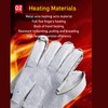 1 Pair Heated Gloves Smart Battery Powered Winter Warm Gloves