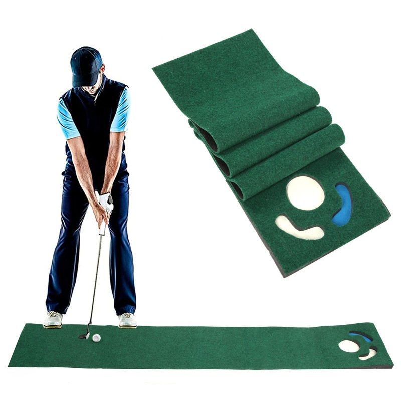 Golf Fairway Putter Trainer Set Family Children's Golf Practice Blanket