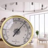HELYZQ 72mm Round Gold Hygrometer Humidity Meter Gauge Ring Surface