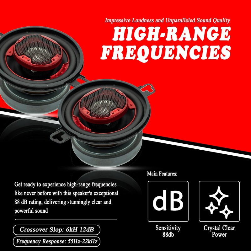 MB Quart XK2-108 3.5-Inch 140 Watt 2-Way Coaxial Speaker System