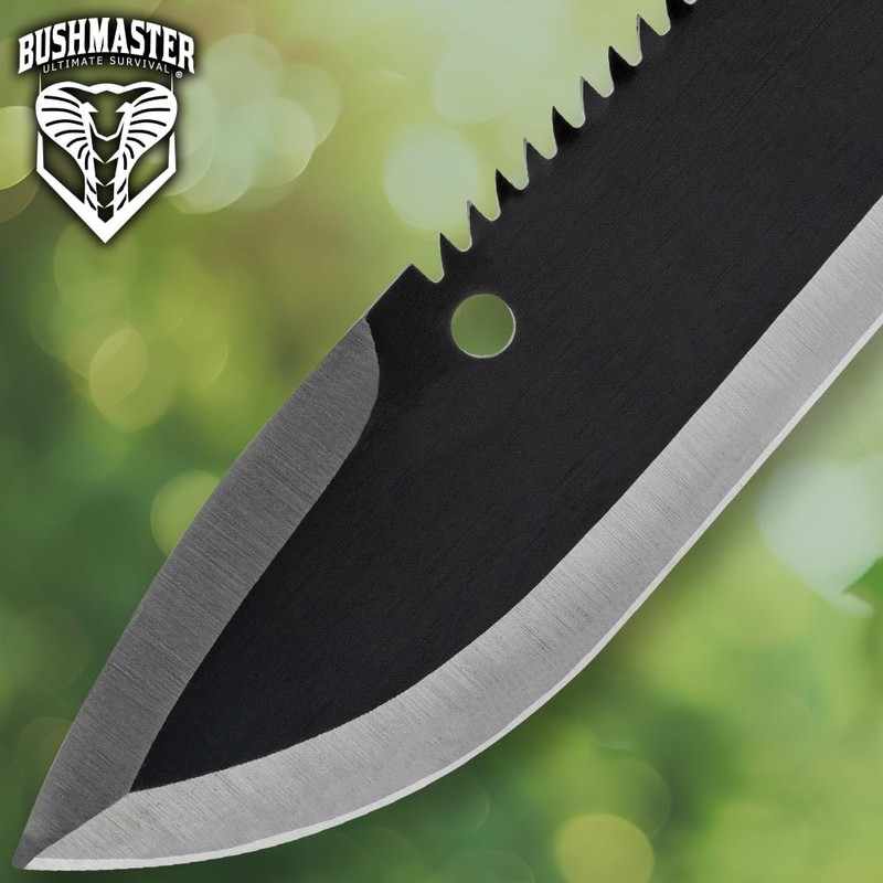 Bushmaster Stainless Steel Sawback Blade | High-Impact TPU Handle |