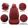 GEEYONTEK Premium Leather Car Seat Covers Front Pair,Universal Fit for