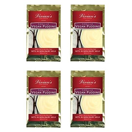 Vegan Creamy Vanilla Pudding by Vivian's Live Again 4pk Dairy Free Soy Free Gluten Free
