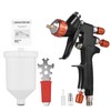 HVLP Pneumatic Paint Spray Gun Set 1.3mm Caliber Adjustable Auto