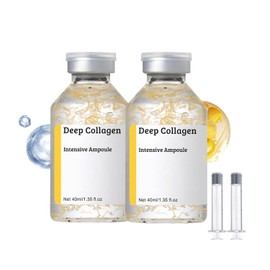 Sérum Facial Colágeno y Péptidos, 40ml, Con Hilo de Oro, Hidratante y Reafirmante, Para Mejorar Arrugas, Líneas Finas y Piel Apagada, Apto para Todo Tipo de Piel