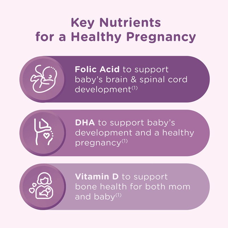 Centrum Prenatal Multivitamin Gummies with DHA and Folic Acid, Mixed