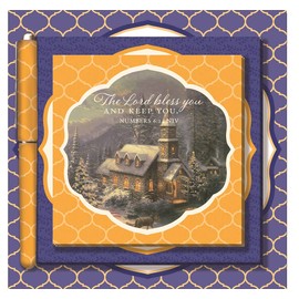 Memo Pad - Thomas Kinkade - Scenery with Pen