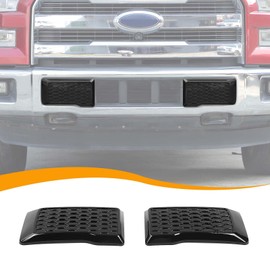Hoolcar Left & Right Front Bumper Guard Pads Insert Cap Cover Compatible with Ford F150 2015-2020, Black
