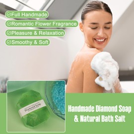 Spa Gifts Set Unique Bath Gift Set for Women Self Care Gifts Relaxing Spa Gifts Bath Spa Gift Basket for Women With Care Package Home Spa Products For Birthday Gifts (Avocado)