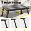 Oversized RV Step Stool 1000 lbs Capacity, Foldable Adjustable 3-Platform