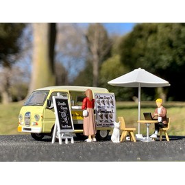 Diocore 64 1/64 #Car Snap 15a Crepe Shop (Subaru Samber Dias Classic Travel Sales Car Included) ABS/PVC Doll Accessories (Pre-Painted, Partially Assembled) + Die-Cast Complete Mini Car Set 321613