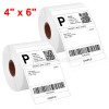 2 Rolls 4" x 6" Direct Thermal Shipping Labels for