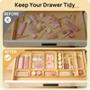 Vtopmart 25 PCS Plastic Drawer Organizers Set, 4-Size Versatile Bathroom