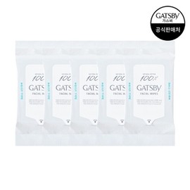 Gatsby 갸스비 훼이셜 페이퍼 모이스트 타입 대용량 42매 x5개 Gatsby Facial Paper Moist Type Large Capacity 42 sheets x 5 packs
