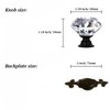 Kelier Crystal Glass Cabinet Knobs, [8 Pack] Elegant Diamond Drawer