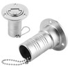 Marine Fuel Deck Fill Filler W/ Keyless Lid 316 Stainless