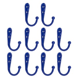 Nicerity Royal Blue Wall Mounted Coat Hooks, Hooks for Wall 44x30mm 10pcs