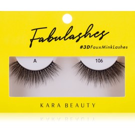 KARA BEAUTY 3D Faux Mink Strip Lashes – Reusable False Eyelashes – Lightweight, Beginner-Friendly Eye Lashes for Special Occasion, Wedding, Prom – Perfect for Natural Glam Lashes - Style A106