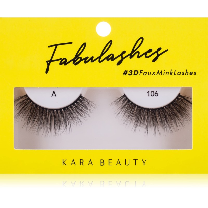 KARA BEAUTY 3D Faux Mink Strip Lashes – Reusable False