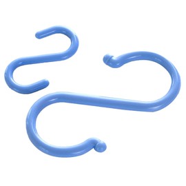 Haobase 12 Pcs S Shape Colorded Plastic Hanging Hooks Home Kitchen Accessories