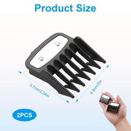 0.5 Clipper Guards Compatible with Clippers,Metal Clip Cutting Guides 1/16" & 3/16" (1.5mm & 4.5mm),Fits Cordless Super Taper, Magic Clip, Senior, Fade, Designer