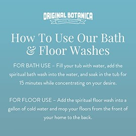 Original Botanica Unleash Bath and Floor Wash Spiritual Cleansing Negative Energy Protection Herb Purification, 8oz