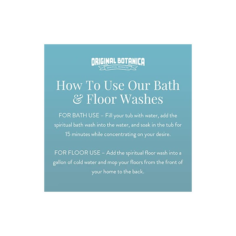 Original Botanica Unleash Bath and Floor Wash Spiritual Cleansing Negative