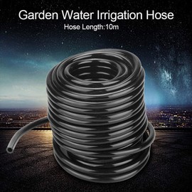 Drip Irrigation Tubing, 4/7mm PVC Flexible Micro Drip Irrigation Distribution Tubing Pipe for Industrial Agriculture Lawn Garden Watering(10m)