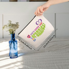 Cartoon Inspired Makeup Bag Cartoon Dog Family Lover Gift Modern Cartoon Gift (Grannies Bag ca)