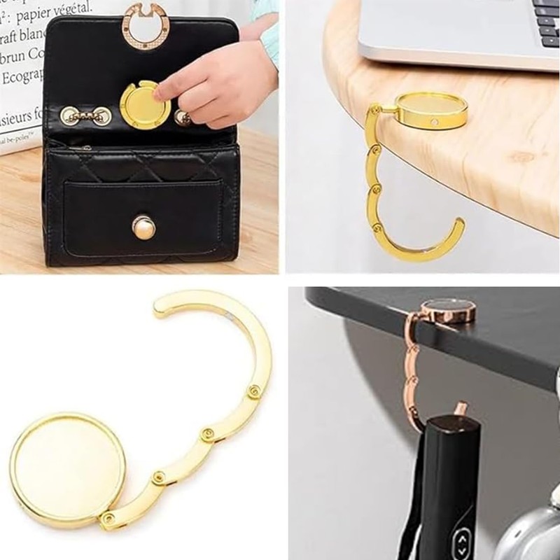 QOWUXHZ Pack of 2 Handbag Holders for Table Handbag Holder